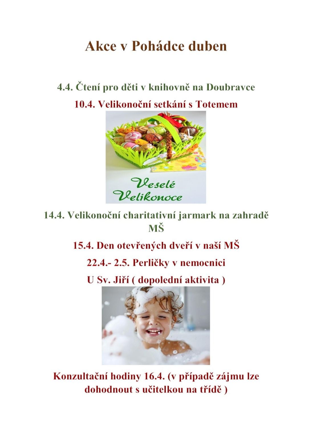 1-Akce v&nbsp;Pohádce v&nbsp;dubnu 2025