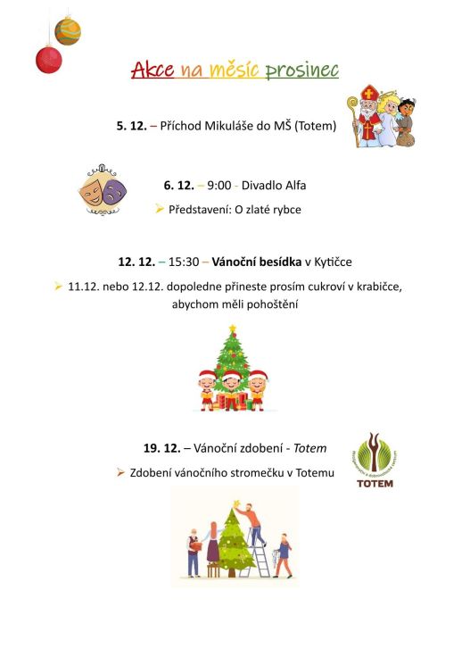 Akce na&nbsp;měsíc prosinec 2024